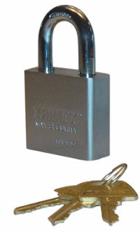 Trimax Locks - Trimax Locks TPL275L Square Hardened 50mm Solid Steel Padlock with 2.25 in. X 10mm Diameter Shackle - Re-Keyable