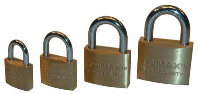 Trimax Locks - Trimax Locks TPB1125 Marine Grade Locking Solid Brass Body with Hardened 1-1/8 in. X 5/16 in. Diameter Shackle