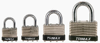 Trimax Locks - Trimax Locks TLM1125 Dual Locking 50mm Solid Steel Laminated Padlock