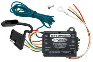 Tow Ready - Tow Ready 119130 Taillight Converter w/12" Leads and 60" 4-Flat Car End Connector