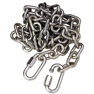 Tow Ready - Tow Ready 63035 Safety Chain, Class III GWR 5,000 lbs. 72", Quick Links, Both Ends (1 piece)
