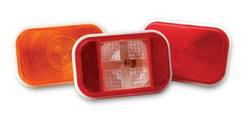 Custer Products - Custer G55RCL 5 1/2 in. x 3.5 in. Red Sealed Stop/Tail/Turn Light with Clear Back-Up Light