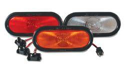 Custer Products - Custer G65A 6.5 in. Oval Amber Sealed Turn Signal Lamp