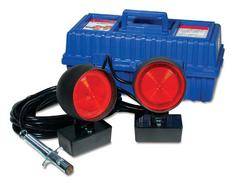 Custer Products - Custer HD30B-SQ HD Towing Lights - 30 ft. Cord, 4 Round Plug - Square Magnets - Stock Box