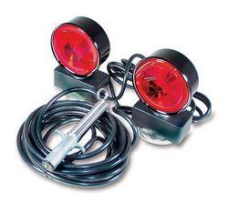 Custer Products - Custer MTL25B 4 in. Metal Towing Lights, 25ft Cord, 4 Round Plug - Stock Box