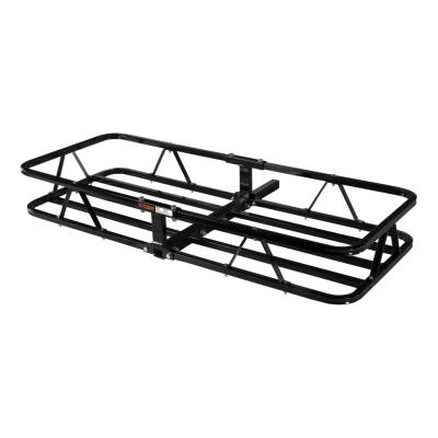 CURT - CURT Mfg 18145  Basket Cargo Carrier - Bolt-together basket barrier with fixed shank and adapter sleeve