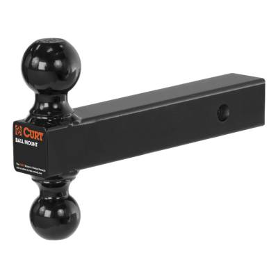 CURT - CURT Mfg 45660  Multi-Ball Mount - Two welded trailer balls on a solid shank