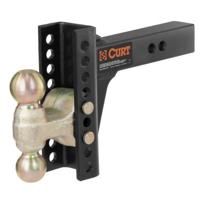 CURT - CURT Mfg 45900  Adjustable Channel-Style Mount - Offers two ball sizes and lengths in one mount