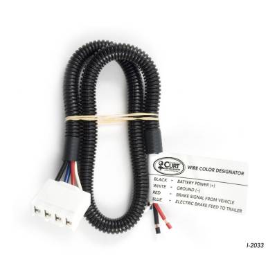 CURT - CURT Mfg 51331  Brake Control Harness, Packaged - OEM connector with 2 FT wire