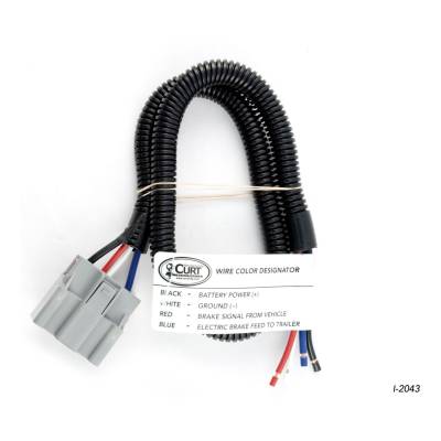CURT - CURT Mfg 51431  Brake Control Harness, Packaged - OEM connector with 2 FT wire