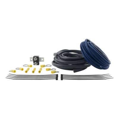 CURT - CURT Mfg 51500  Brake Control Wiring Kit - Includes 10 Gauge Duplex Wire, 10 Gauge Cross-Linked Wire, 30 Amp Circuit Breaker, Ring Terminals, Butt Connectors, & Cable Ties