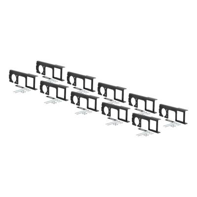 CURT - CURT Mfg 58000010  Easy Mount Electrical Bracket 10 Pack - Easy Mount Bracket for 4 or 5-way Flat Plug and 6 or 7-Way Flat Plug Connectors 10-Pack