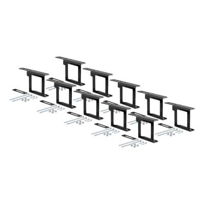 CURT - CURT Mfg 58001010  Easy Mount Electrical Bracket 10 Pack - Easy Mount Bracket for 4 or 5-way Flat Plug Connectors 10-Pack