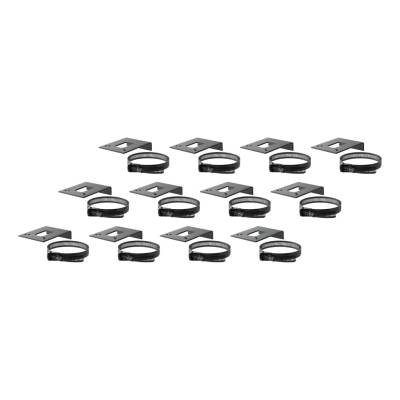 CURT - CURT Mfg 57203  Trailer Wire Connector Bracket - Short universal clamp-on mount for 4, 5 and 6-way socket brackets, bulk 12-Pack