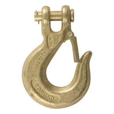 CURT - CURT Mfg 81980  Clevis Hook - 1/2 IN safety hook with latch