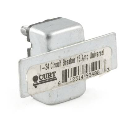 CURT - CURT Mfg 58340  Universal Circuit Breaker - 15 Amp universal circuit breaker