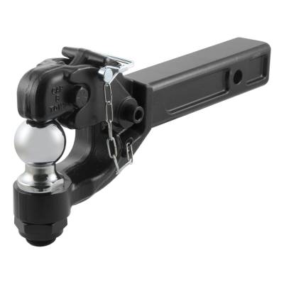 CURT - CURT Mfg 48007  Receiver Mounted Ball & Pintle Hook - 2 IN ball