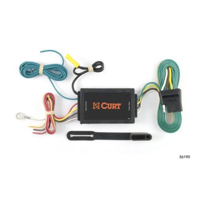 CURT - CURT Mfg 56190 Wiring T-Connector - 3 to 2 wire converter with 4-way flat output