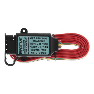CURT - CURT Mfg 55177 Wiring Taillight Converter - Adapts vehicles with separate turn and stop lights (3-wire) to standard trailer light wiring (2-wire system)