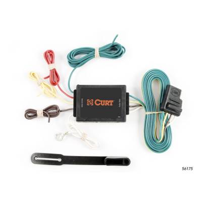 CURT - CURT Mfg 56175 Wiring Trailer Wire Converter - 3 to 2 wire converter with 4-way flat output, circuit protected