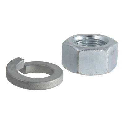 CURT - CURT Mfg 40104  Nuts And Washers - 1 IN replacement nut & lock washer
