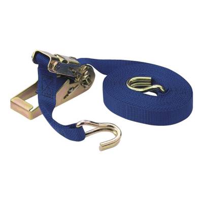 CURT - CURT Mfg 83053  Ratchet Strap - 1 IN x 15 FT strap with J-hoook