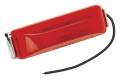 Bargman Side Marker Clearance Light LED #38 Red/Amber w/Black Base, Self Grounding w/Single Black Wire