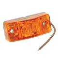 Bargman Side Marker Clearance Light LED Amber w/Stud Mounting & 12" Brown Wire