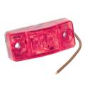 Bargman Side Marker Clearance Light LED Red w/Stud Mounting & 12" Brown Wire