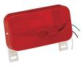 Bargman Taillight Surface Mount #92 Red with License Bracket w/White Base