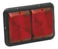Bargman Taillight #84 Recessed Double Red, Red with Black Base