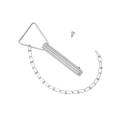 BULLDOG Service Kit, 9/16" Plated Pin & Chain Assembly w/Screw for 150's & 170's