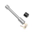 BULLDOG Receiver Lock, Dogbone Style, 5/8" for 2-1/2" Sq. Class V Receivers, Stainless Steel