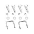 HITCH ACCESSORIES - Gooseneck Accessories - Draw-Tite - Draw-Tite Gooseneck Accessory Kit, Hide-A-Goose™ Head U-Bolt Kit for #9461, #9465, #9471, #9475 for GM HD Pickups (Includes (4) 1/2" Flat Washers, (4) Lock Nuts, (4) Conical Springs & (2) 1/2" U-Bolts)