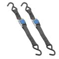 Fulton Bow Cambuckle Tie Down, 1" x 36", 300 lbs. Load Capacity & 900 lbs. Break Strength, Stainless Steel (2 pack)