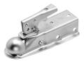 Fulton Coupler, Straight Channel, Ball Size 1-7/8", 2" Tongue Mount Width, Zinc Finish, Rating 2,000 lbs.