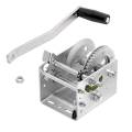 Fulton Winch, 2000 lbs., 2-Speed, Mounting Holes On Center, w/o Strap