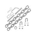 Pro Series Replacement Part, Pro Series RB2 & Trunnion Spring Bar Mounting Hardware (Includes: (1) Chain, (2) Flat Washers 3/8", (2) Locknuts 3/8"-16 Grade 2 & (1) U-bolts 3/8")