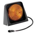 Wesbar Ag Light, Single w/Amber/Amber, Includes 2-Way Weather Pack Shroud