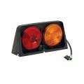Wesbar Dual Ag Light w/Red/Blank Amber/Amber w/Brake Light Function, Includes Right Hand 4-Flat Male Plug Weather Pack - Custom