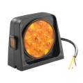 Wesbar Replacement Part, Single LED AG Light w/3 Wire Leads - Lens: Rear-Amber, Front-Amber