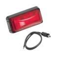 Wesbar Replacement Part, LED 2" Red Marker/Clearance Light, Base & Connector
