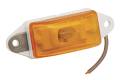Wesbar Side Marker/Clearance Light Amber w/White Ear-Mount Base, PC Rated