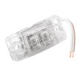 Wesbar Clearance Light LED Waterproof Clear Lens w/Red Diodes