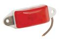 Wesbar Side Marker/Clearance Light Red w/White Ear-Mount Base, PC Rated