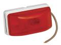 Wesbar Side Marker/Clearance Light Red w/White Stud-Mount Base, PC Rated