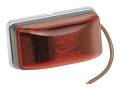Wesbar Side Marker/Clearance Light, Red, Waterproof, Black, Stud Mount, PC Rated