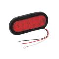 Wesbar Red Stop/Tail/Turn Light w/Grommet w/3 Wire 90 Degree Pigtail