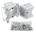 Fulton-Conversion Kit PLATES AND BOLTS ONLY!!! for Fold-Away Bolt-On Hinge Kit - 3 in. x 4 in. Trailer Beam - Zinc Finish - Rating 9000 lbs.