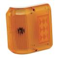 TRAILER ACCESSORIES - Trailer Lighting - Bargman - BARGMAN 30-86-006 CLEARANCE LIGHT #86 SERIES WRAP-AROUND AMBER W/COLONIAL WHITE BASE